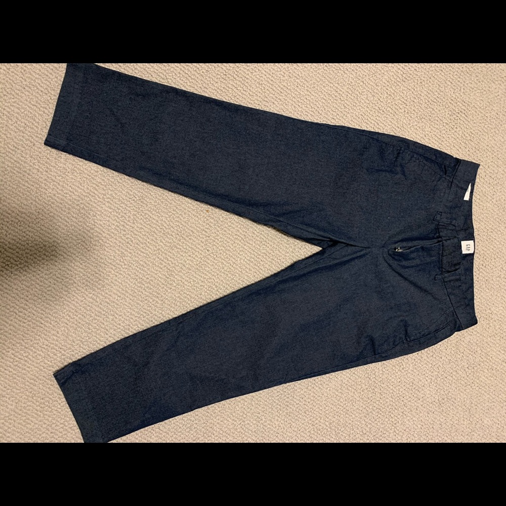 City Crop Gap denim look work trousers